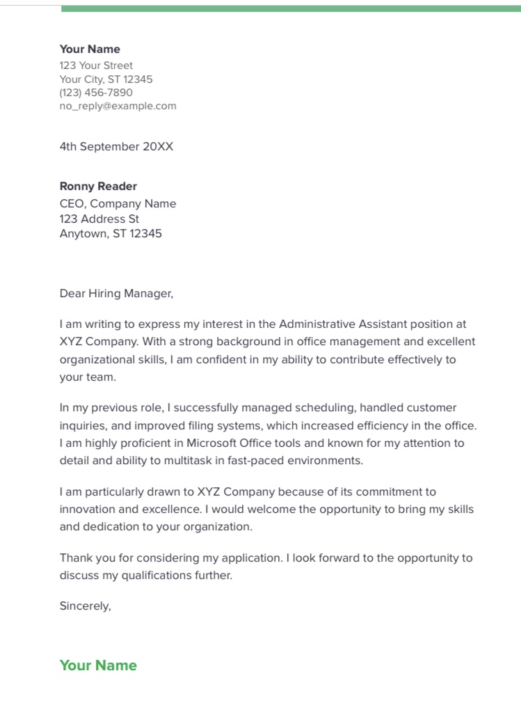 How to Write a Cover Letter