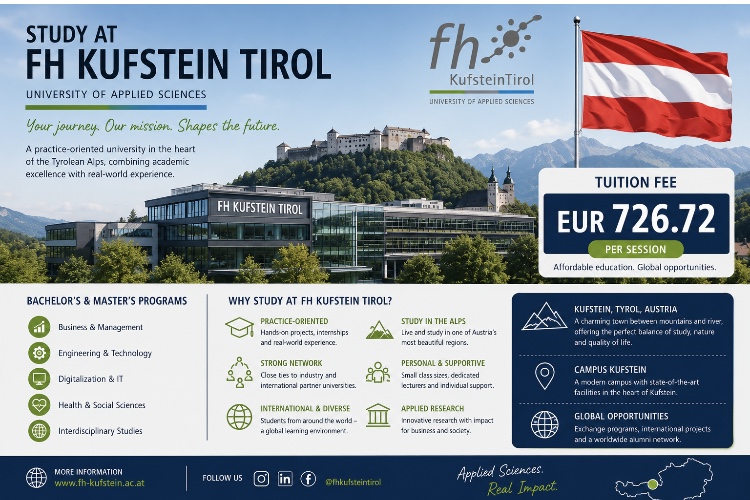 how to study at the university of applied sciences FH Kifstein Tirol