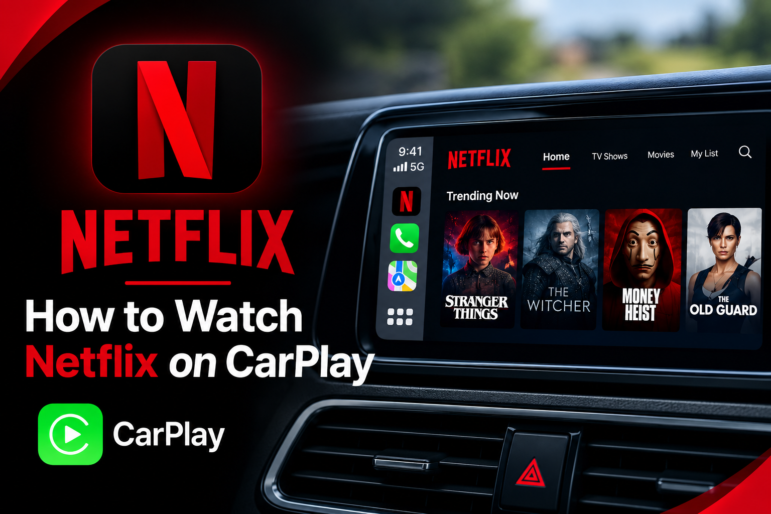 how to watch Netflix on CarPlay